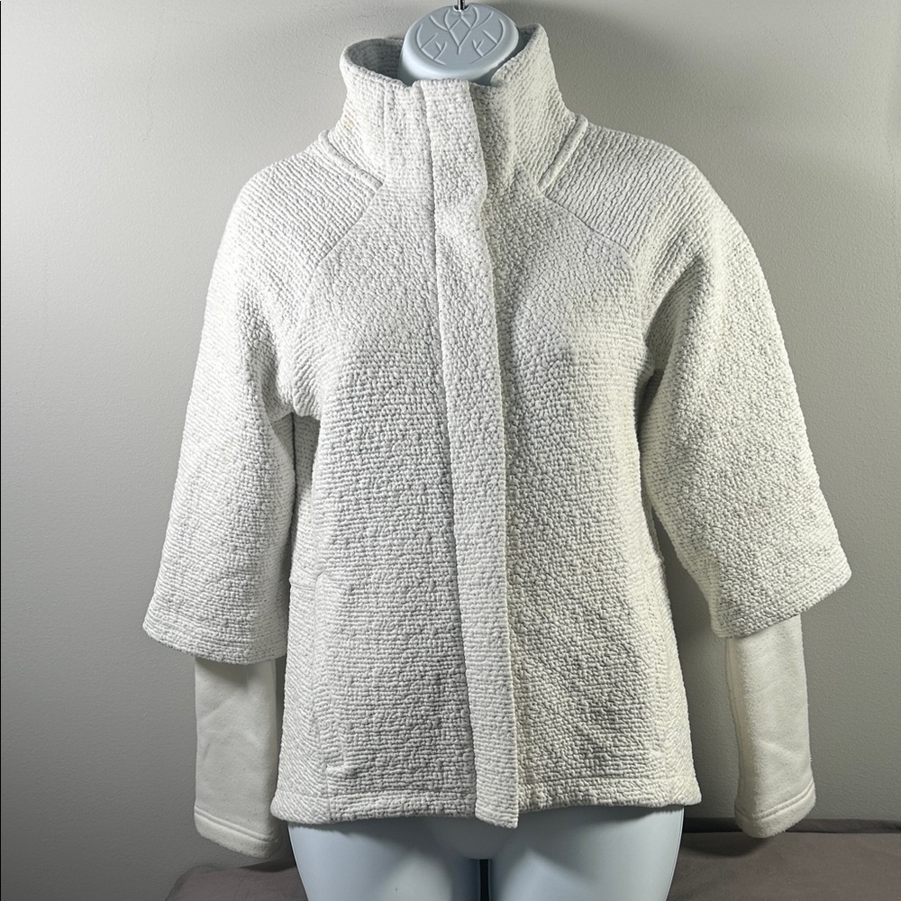 CALIA by Carrie Underwood Cream Teddy Jacket